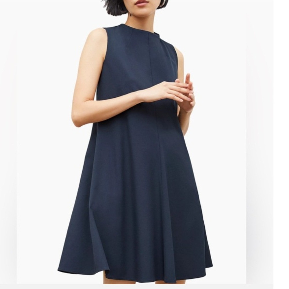 M.M. LaFleur Malala‎ Dress Dress Navy Blue Sleeveless A-Line Workwear Size 16